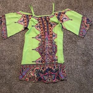 Off-shoulder Bohemian Dress New With Tags!